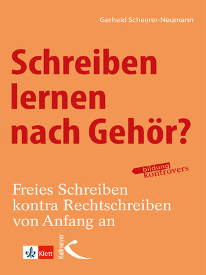 cover image of Schreiben lernen nach Gehör?